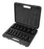 Набор головок ударных глубоких 16 предметов1/2" (6-гр.) (10,12-19,21,22,24,27,30,32,36мм) в кейсе Fo. Большой выбор на сайте Трейдимпорт